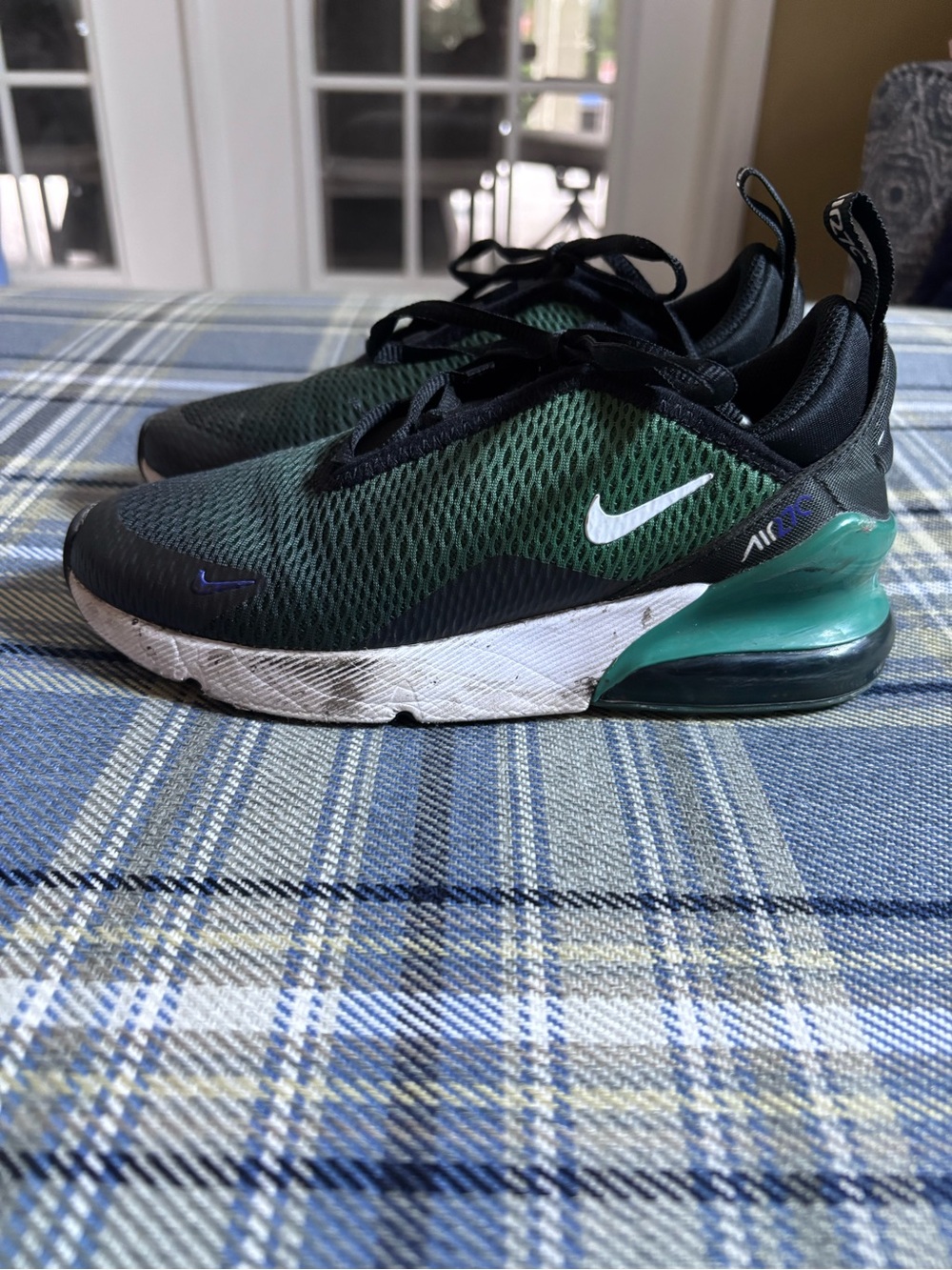 Nike Air Max 270 GS Black/Green Youth Sneakers